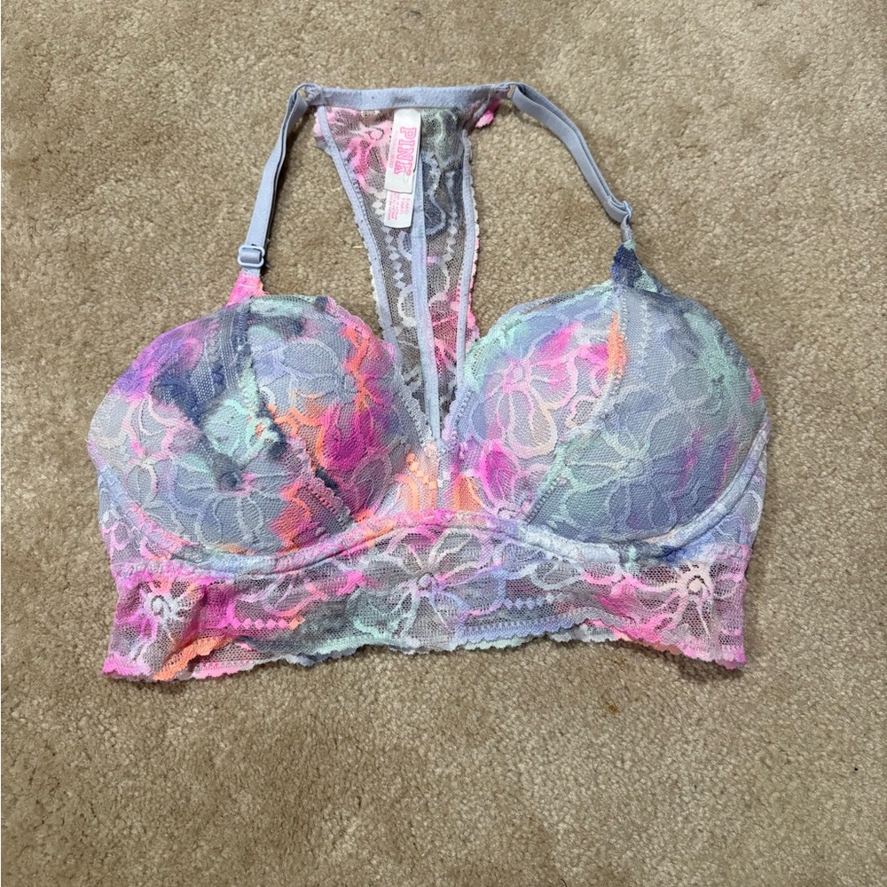 PINK Victoria's Secret Multicolor Lace Bralette